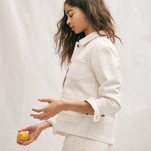 Madewell lightweight White Denim Jacket